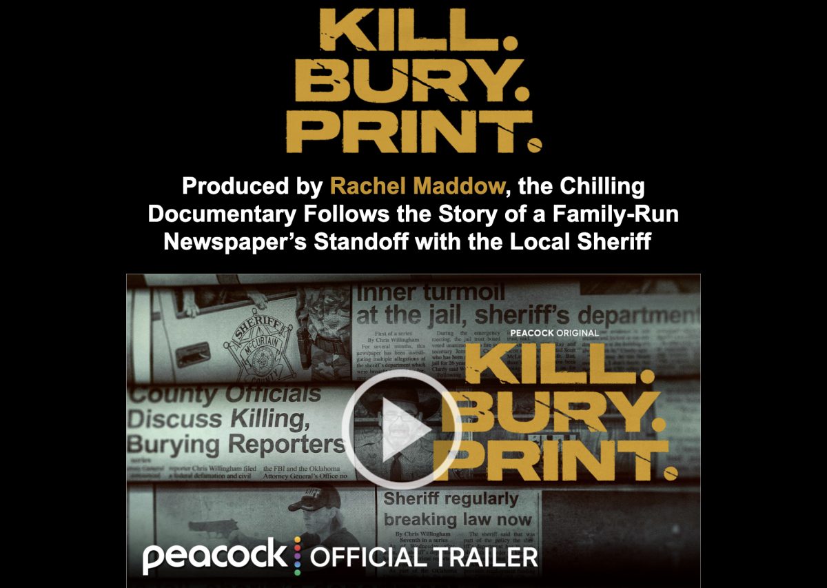PEACOCK’S NEW TRUE CRIME DOCUMENTARY ‘KILL. BURY. PRINT.’ PREMIERES ON SUNDAY, SEPT. 27