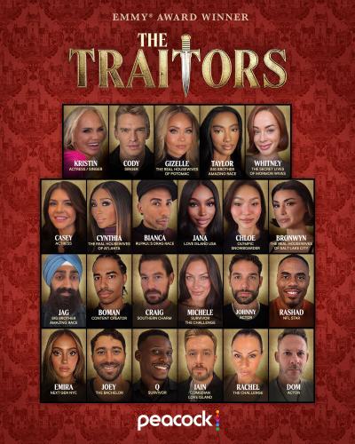 PEACOCK REVEALS CELEBRITY CAST FOR A NEW SEASON OF THE EMMY® AWARD-WINNING REALITY COMPETITION SERIES 'THE TRAITORS,' COMING IN 2027