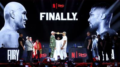 HEAVYWEIGHT GIANTS TYSON FURY AND ANTHONY JOSHUA LONDON
