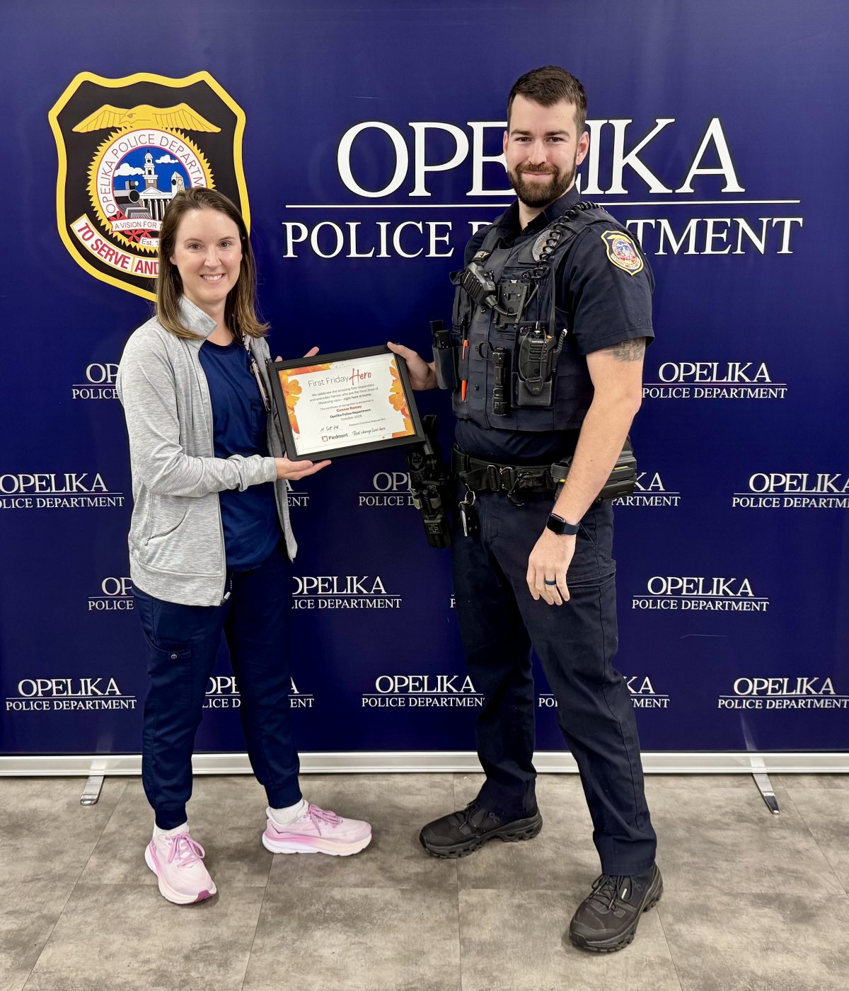 Opelika Police Officer Named First Friday Hero for Saving Man Having a Heart Attack