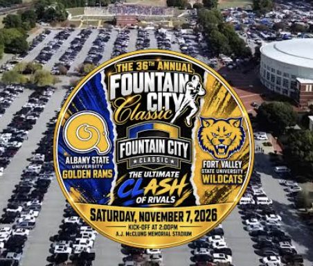 Fountain City Classic 2026 Fort Valley State and Albany State Renew Their Rivalry Nov 7 in Columbus