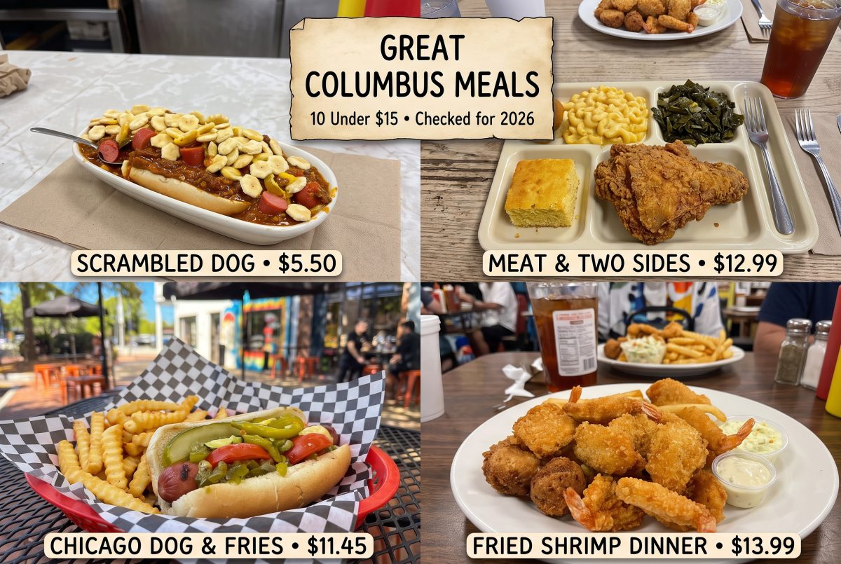 10 Great Columbus Meals Under $15, From a $4.40 Scrambled Dog to a Shrimp Dinner