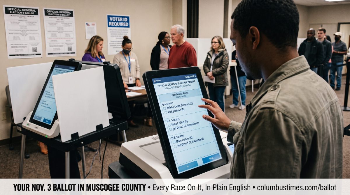 Your Nov. 3 Ballot in Muscogee County: Every Race on It, in Plain English