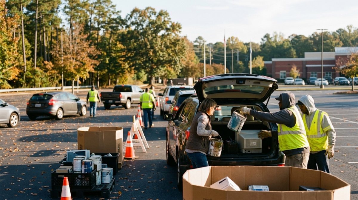 Columbus residents can drop off household hazardous waste free at a collection day on Oct. 24.