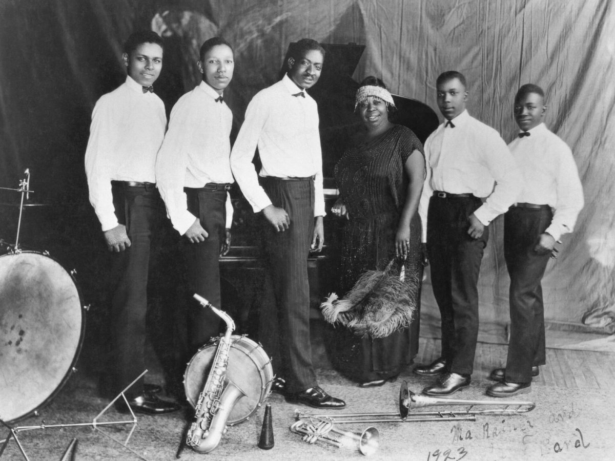 Ma Rainey in 1923, the year Paramount Records producer J. Mayo Williams discovered her.