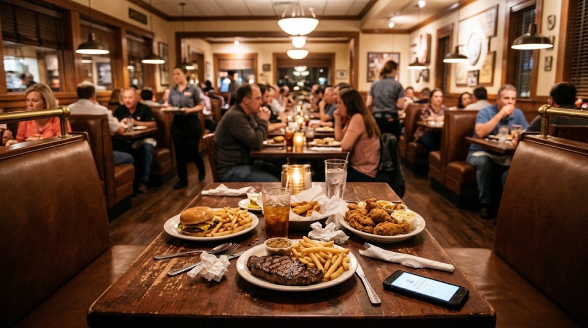 Twin-Peaks on Adams Farm Drive leads Columbus with 8,446 Google reviews. The 15 most-reviewed restaurants have 60,536 reviews combined.