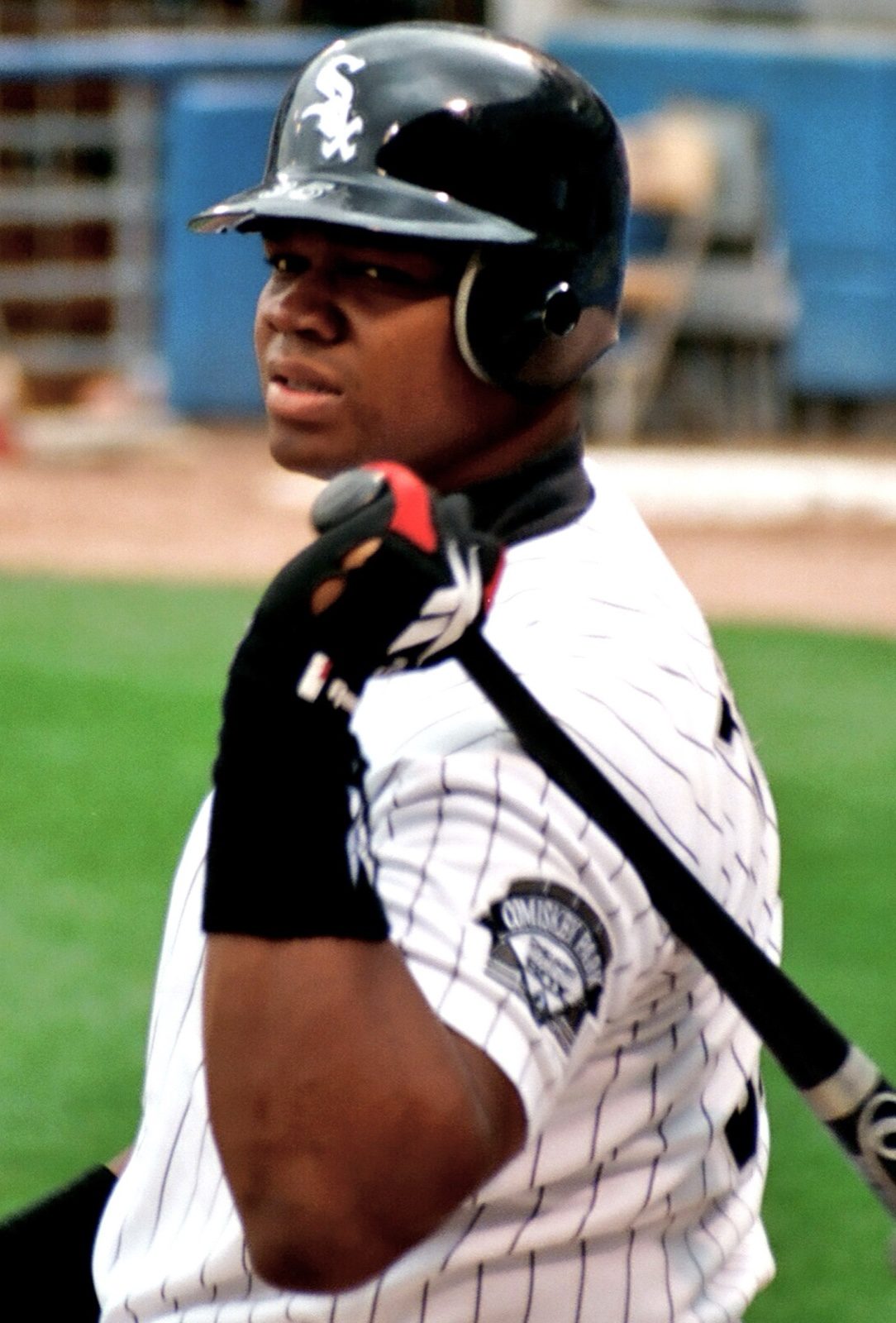 Frank Thomas in 1997, the year he won the AL batting title. The Columbus High graduate was elected to the Hall of Fame in 2014.