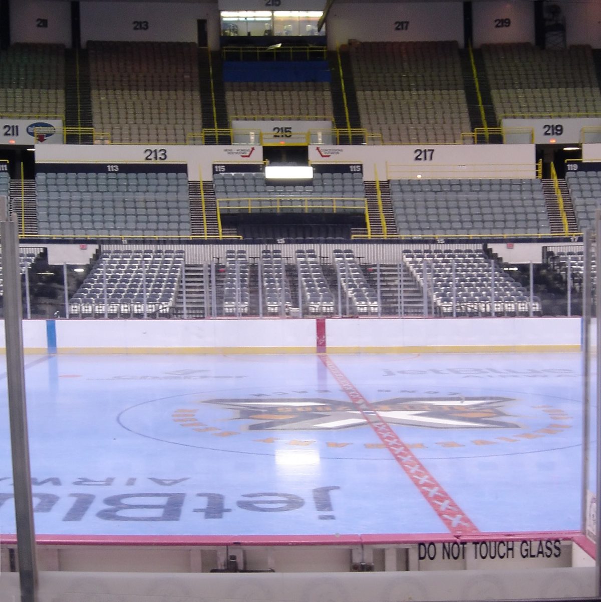 A minor league hockey game at the Long Beach Arena in California in 2004 (file photo).