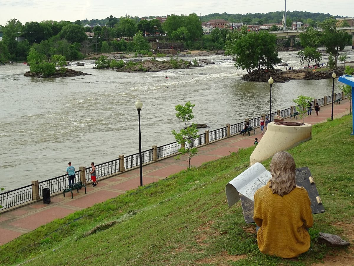 The Riverwalk along the Chattahoochee River in Columbus.