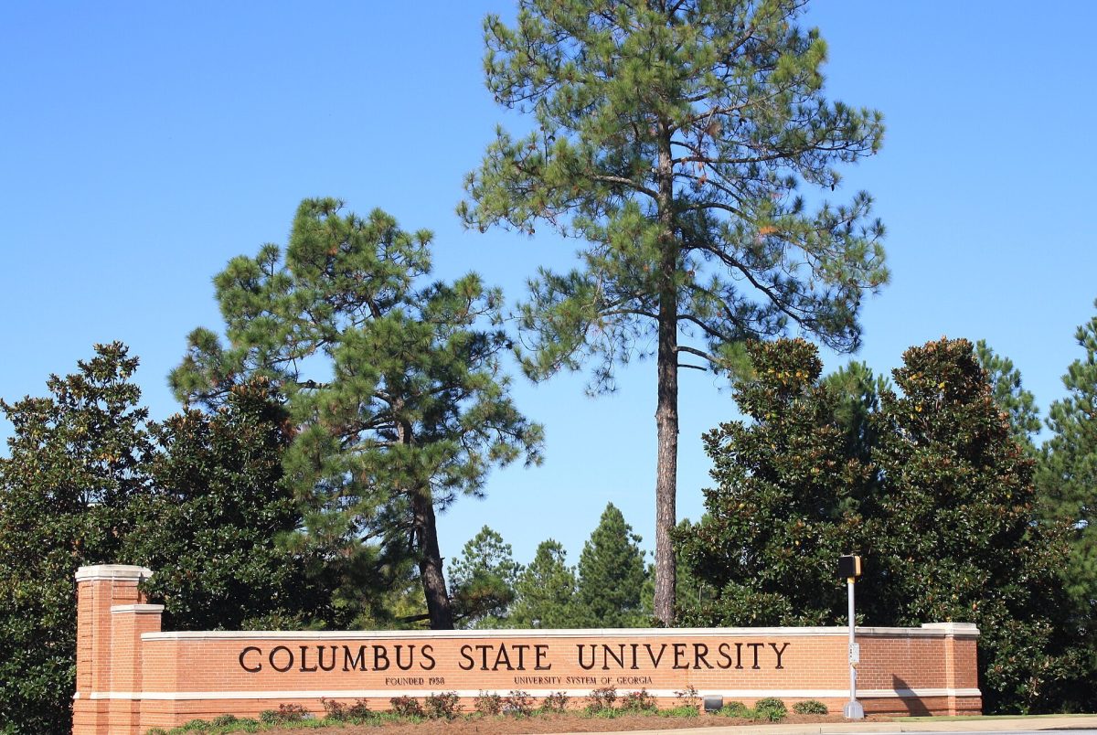 The entrance to Columbus State University's main campus.