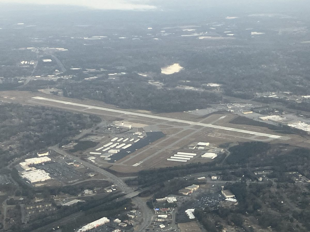 Columbus Airport seen from the air to the west (file photo).