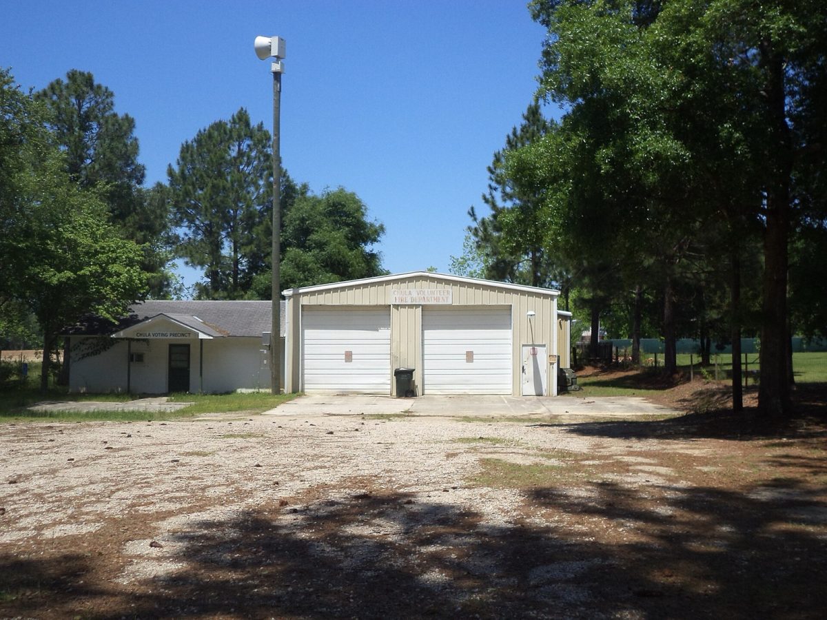 A volunteer fire department that serves as the Chula voting precinct in Georgia (file photo).