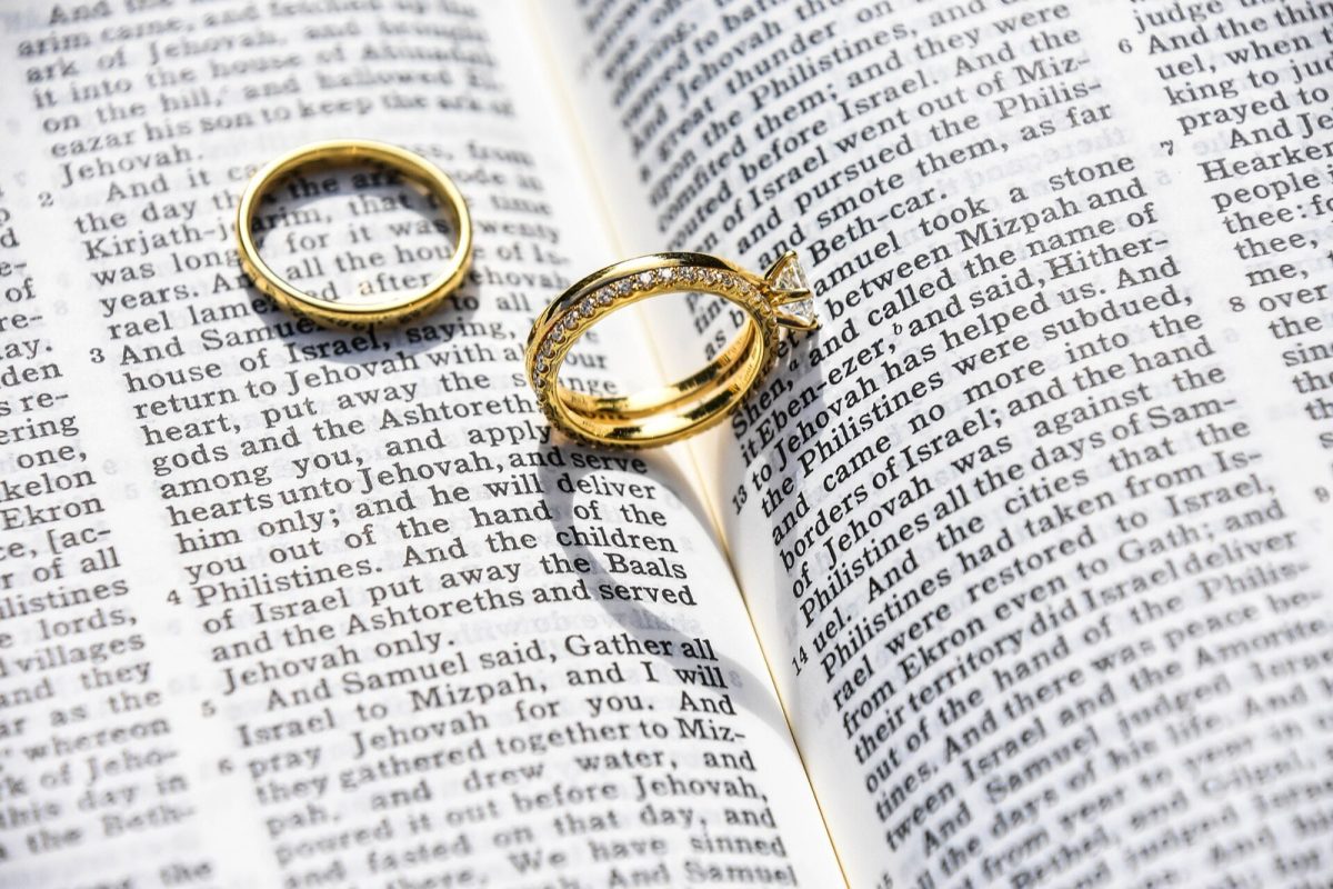 Two wedding rings (file photo). A Muscogee County marriage license costs $56, or $16 with proof of at least six hours of premarital education.