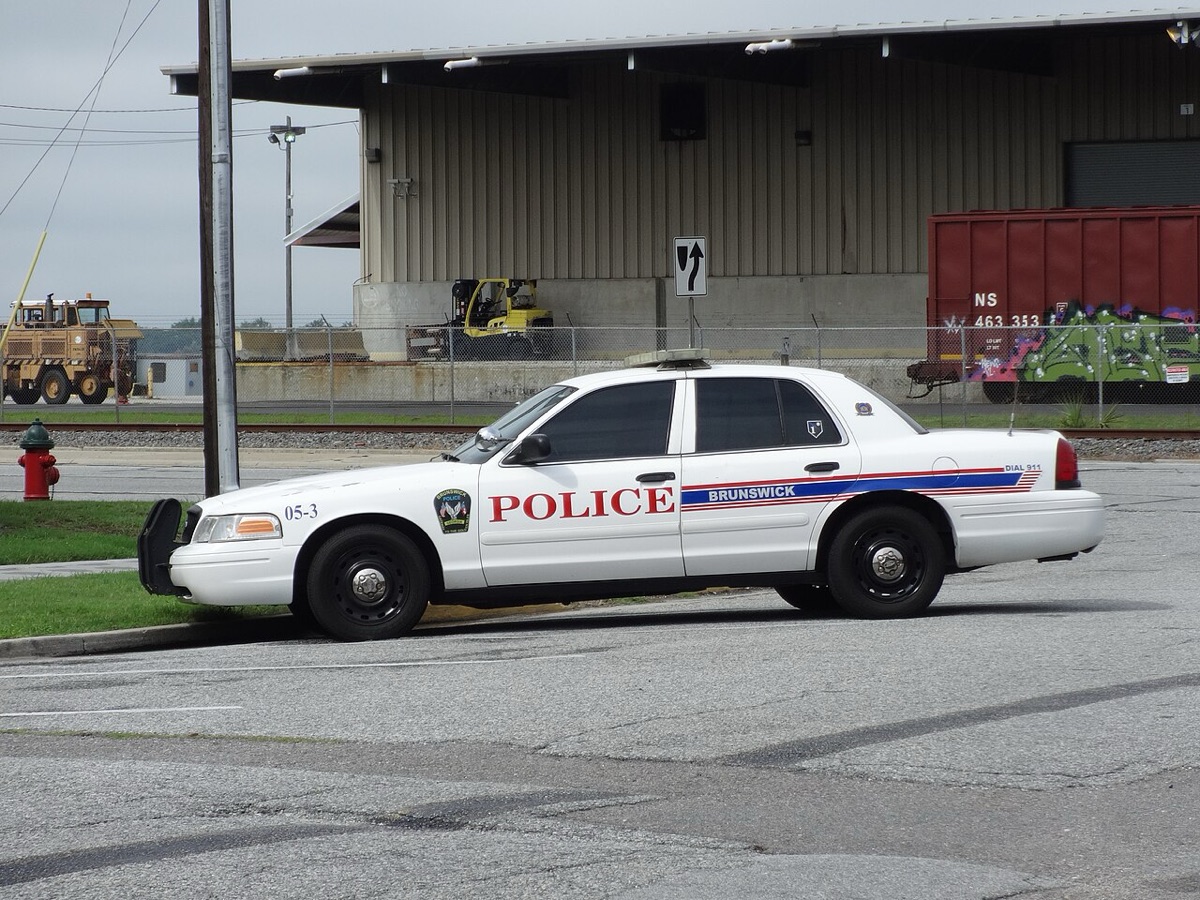 A Brunswick, Georgia, police patrol car. The photo is a file image and does not show a Columbus Police vehicle.