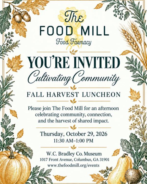 Flyer for Fall Harvest Luncheon